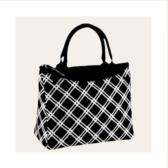 Rachael Ray Handbags - Black/white Insulated Lunch Tote Bag